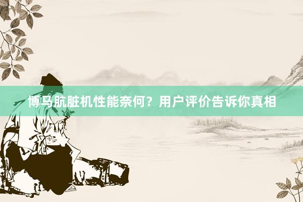 博马肮脏机性能奈何？用户评价告诉你真相